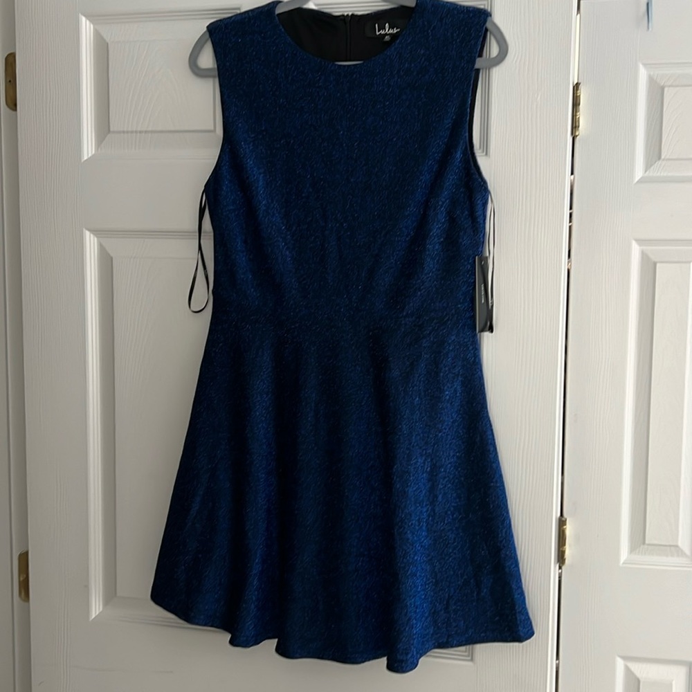Lulu’s Blue, Sparkle Skater Dress